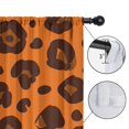 thumbnail image 4 of Blackout Kids Curtains,Orange and Brown Of Leopard Print Childrens Insulated Curtains Set Of 2,Bedroom Essentials,Toddler Room Decor 52"x84", 4 of 5