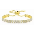 thumbnail image 1 of Pulsera Con Dos Filas De Diamantes Joyeria Mujer Regalos Xtellar plateado, 1 of 4