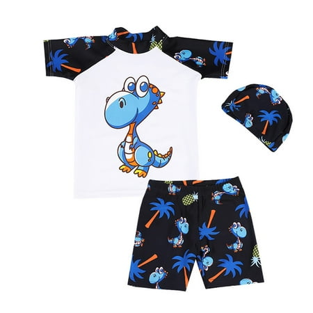 

Toddler Suit Baby Dinosaur Swimsuit Swimwear Holiday 2PCS Bathing Girls Swimwear Holiday