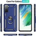 thumbnail image 4 of Galaxy S21 FE 5G Case, Samsung Galaxy S21 FE 5G Case with HD Screen Protector, Military Grade Protective Cases with Ring for Samsung Galaxy S21 FE (Green), 4 of 12