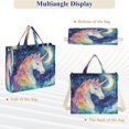 thumbnail image 6 of Corduroy Tote Bag for Women Shoulder Handbags Fashion Ladies Purses Satchel Messenger Bags Strong Unicorn M, 6 of 8