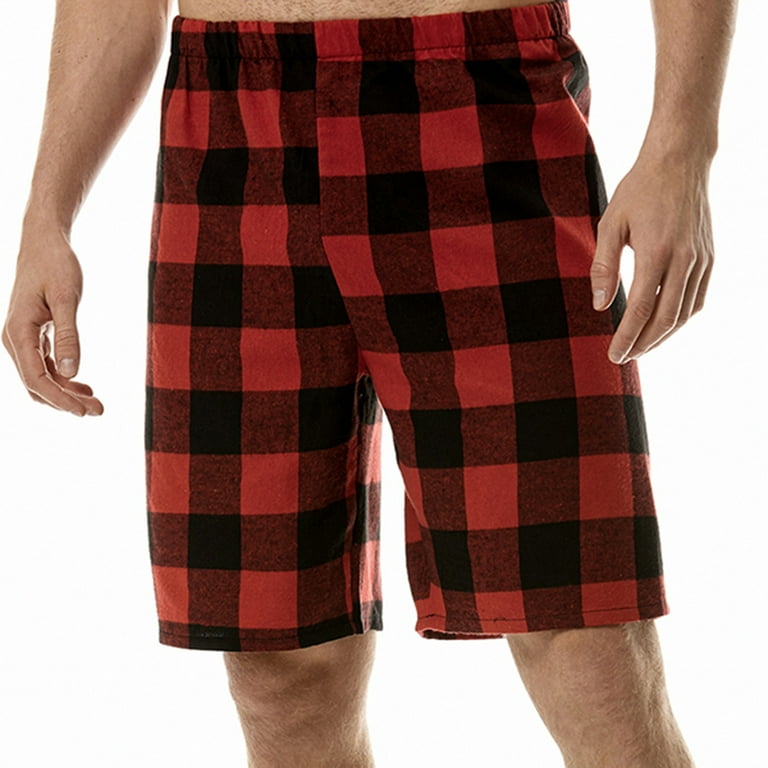 Red and black plaid shorts 2025