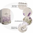 thumbnail image 7 of Shower Curtains Watercolor Lavender Floral Bath Curtain Vintage Plant Waterproof Bathroom Shower Curtain Set with Hooks Decoration 72 x 72 Inches, 7 of 7
