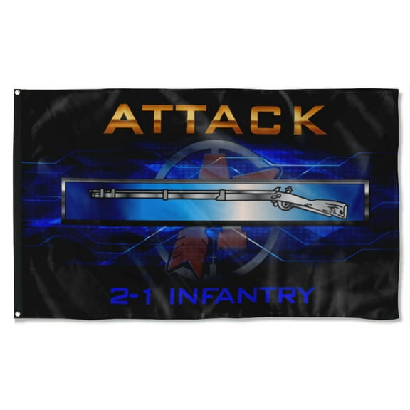 Cayyon Attack 2-1 Eib Flag 3x5Feet Military Banner with 2 Brass Grommets