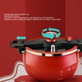 thumbnail image 4 of 7L Anti Stick Micro Pressure Cooker, Binaural Clip Pressure Canner, Soup Meat Slow Cooker with Visual Pot Lid, Multifunctional Rice Cooker for Induction Cooker Gas Range, 4 of 8