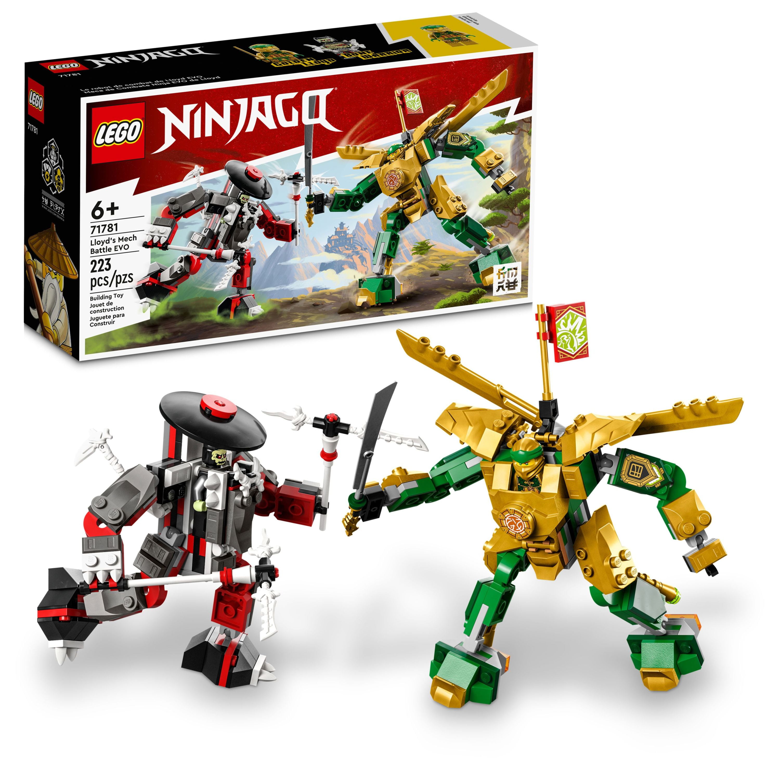 Lego Ninjago Lloyds Mech Battle Evo Action Figure Set 71781