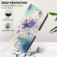 thumbnail image 3 of PU Leather Wallet Case for Samsung Galaxy S26 with Pattern Design, Built in Kickstand Card Slots Wrist Strap Drop Protective Phone Cover for Samsung Galaxy S26, C, 3 of 6