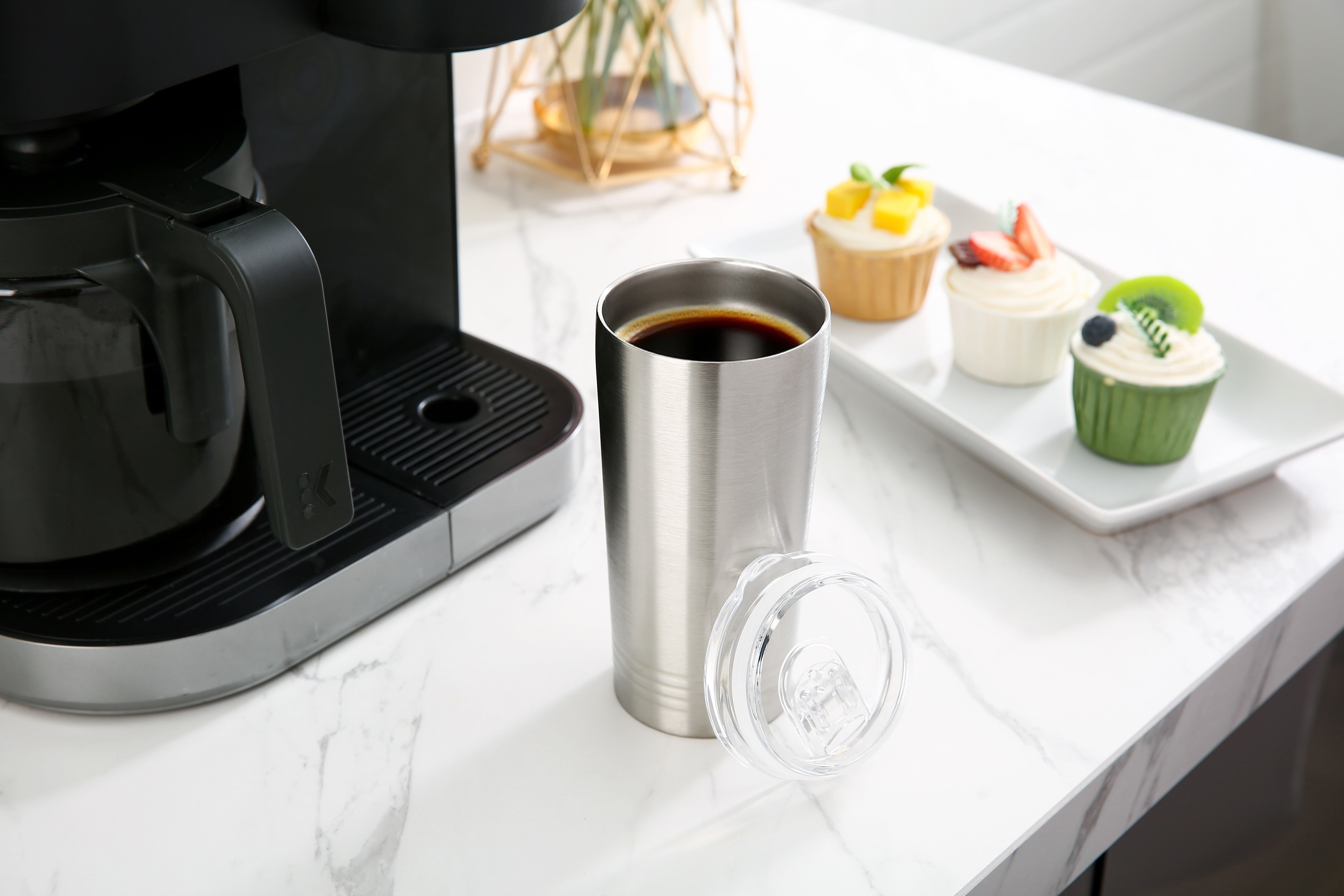 Mainstays Stainless Steel Double Wall 16oz Tumbler