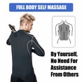 thumbnail image 3 of Upgraded Deep Muscle Tissue Massager: Back & Neck Massager for Pain Relief, Self-Use Massager Stick, Full Body Trigger Point Tool for Back, Neck & Shoulder Relaxation(Black), 3 of 7