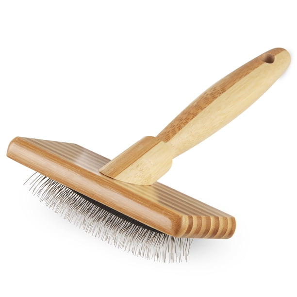 Vibrant Life Bamboo Cat Slicker Grooming Brush