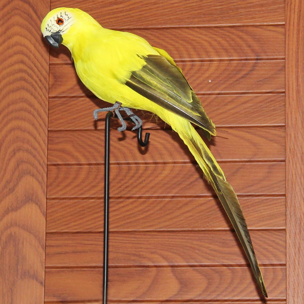 New Fake Artificial Bird Realistic Home Decor Parakeet 