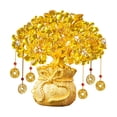 thumbnail image 2 of Árbol del dinero citrino, bolsa de bendición china, planta en maceta, bonsái, decoración para tienda 17 cm x 8 cm x 18 cm, 2 of 6