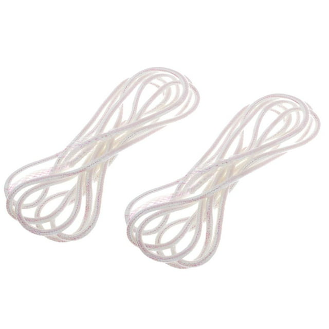 Paquete de 2 uds. Cordón holográfico de Mylar, señuelo de pesca con mosca de plástico PET, herramienta de bricolaje Blanco Cola Cordón de Mylar holográfico