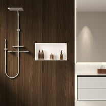 Single Shelf Shower Niche With Drainage Slope - Recessed Wall Bathroom Niche DV-1SN0341W
