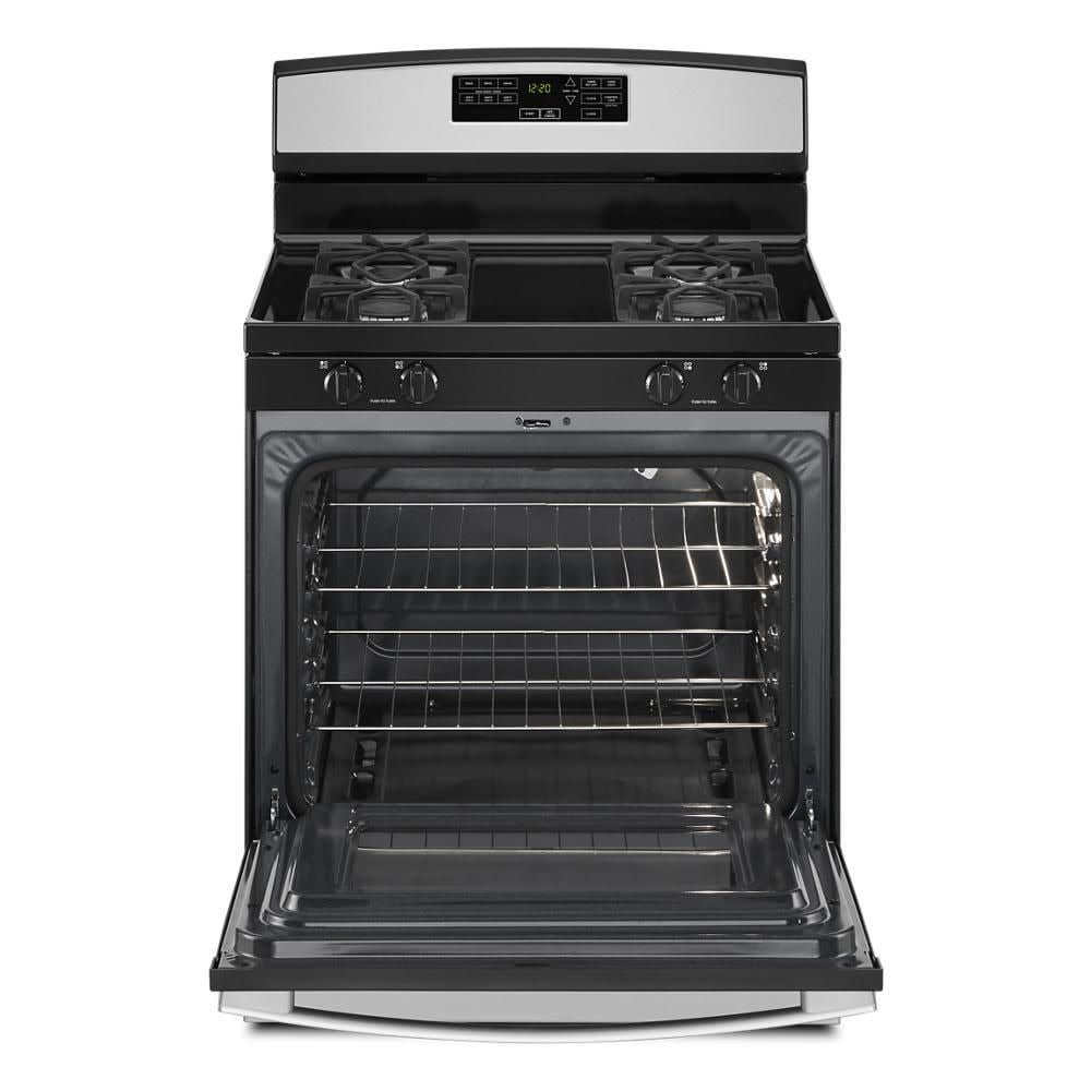 Amana Agr6603sm 30" Wide 5 Cu. Ft. Free Standing Gas Range - Stainless Steel
