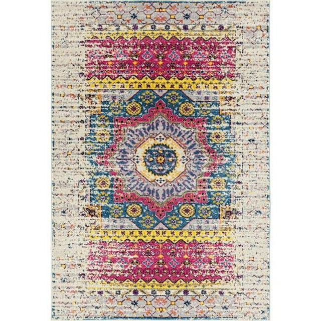 Amer Rug MAN357696 7 ft. 6 in. x 9 ft. 6 in. Manhattan 35 Power-Loomed Area Rug - Ivory
