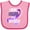 Pink and Red, variant on Inktastic I Wear Purple For Myself Lupus Awareness Boys or Girls Baby Bib