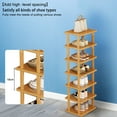 thumbnail image 6 of Aqzb 5-Tier Vertical Shoe Rack, Tall & Narrow Design, Space-Saving Corner Shoe Shelf, Free-Standing Organizer for Entryway, Closet, No-Tool Assembly Required _Clearance Shoe Rack, 6 of 7