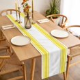 thumbnail image 4 of Yellow Striped Table Runner Farmhouse Simple Line Vertical Stripes Tablerunners 13 x 90 Inch, Table Decorations Tabletop Scarf for Summer Gathering Holiday Farmhouse Kitchen Dining Decor, 4 of 8