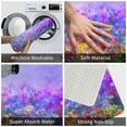 thumbnail image 4 of Daiia Colorful Purple Cosmos Flower Front Door Mat, Heavy Duty Durable Welcome Mat for Outdoor Indoor, Dirt Trapper Waterproof Super Absorbent Door Mat, 16" x 24", 4 of 9