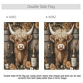 thumbnail image 3 of Ryvnso Wine Highland Cattle Pattern Garden Flag 12x18 Inch Double Sided Seasonal Yard Decoration, 3 of 6
