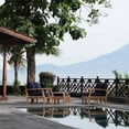 thumbnail image 2 of Marina 6 Piece Outdoor Patio Teak Set in Natural Navy, 2 of 10