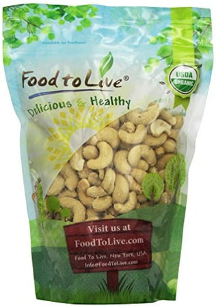Food To Live Organic Cashews (Whole, Raw) (1 Pound)