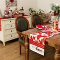 thumbnail image 4 of Homesteed Heart Table Runner Valentines Day Table Runner Red Plaid Table Runner Farmhouse Table Runner Rustic Rectangular Seasonal Burlap Love Decoration, 4 of 8