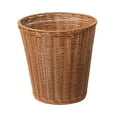 thumbnail image 3 of Wicker Trash Can Woven Wastebasket Round Imitation Rattan Waste Basket Sundries, 3 of 9