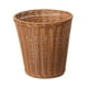 thumbnail image 3 of Bote de basura de mimbre, cesto de basura tejido, soporte para flores, cesto de basura redondo decorativo de imitación de ratán para sala de estar,, 3 of 9