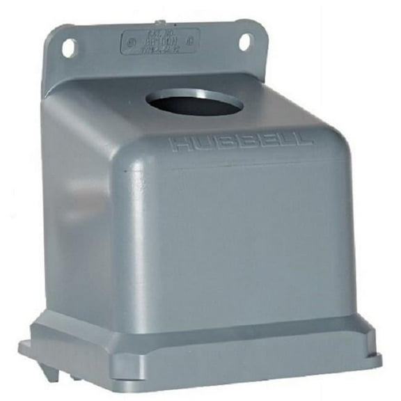 Hubbell Wiring Device-Kellems Angle Back Box,15,100/125 A,1.5in BB100N