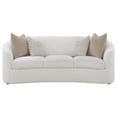 thumbnail image 4 of Rainn 2-piece Boucle Upholstered Sloped Arm Sofa Set Latte, 4 of 16