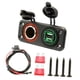 thumbnail image 5 of Panel de Toma de Corriente USB Marino de 12 V, Toma de Encendedor de Cigarrillos, Panel de Cargador Impermeable para Automóvil, Vehículo Marino, Motoc Macarena Panel de zócalo USB de coche, 5 of 8