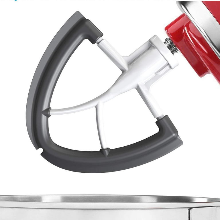 HOZODO Flex Edge Beater Attachment for Kitchenaid Mixers - Compatible with  4.5-5 Quart Models, Equipped with Paddle and Scraper 