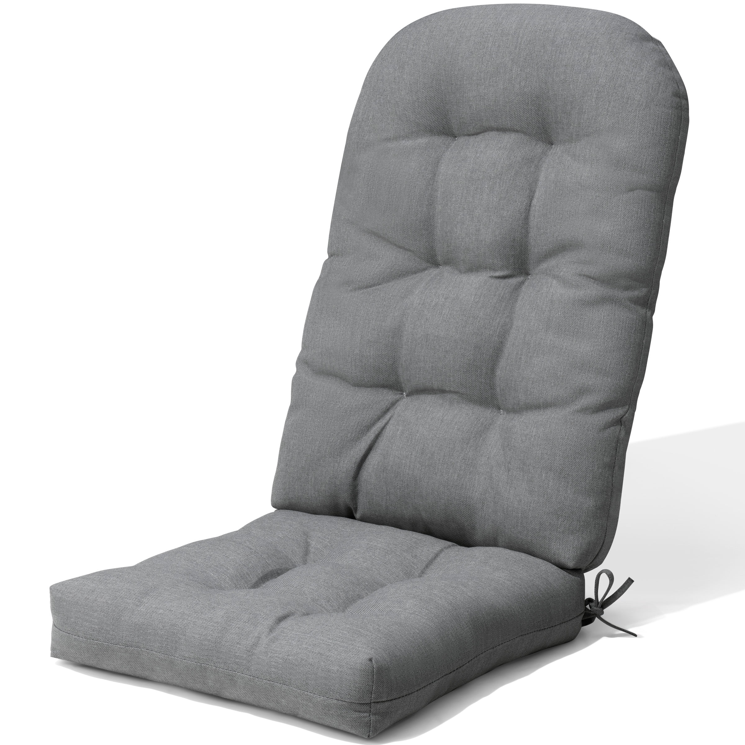 Crestlive Products Adirondack Chair Cushion, Outdoor Rocking Chair Cushion Water Resistant 50x20x4 Inch, High Back Thick Patio Replacement Cushion, Light Gray