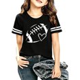 thumbnail image 2 of WhouRiu Girls Fashion Graphic Tees Kids Short Sleeve Crew Neck Tshirt Comfortable Cute Casual Summer T Shirts,6-7 Years, 2 of 4