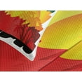 thumbnail image 4 of Ambesonne Rasta Quilted Bedspread Set 3 Pcs, Reggae Music Singer, King Size, Orange Yellow, 4 of 5