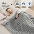 thumbnail image 3 of MARNUR Electric Throw Blanket Extra Large Size, 60" x 70" Soft Faux Fur Heated Blanket, 6 Heating Levels, 4 Hours Timer - Grey, 3 of 12