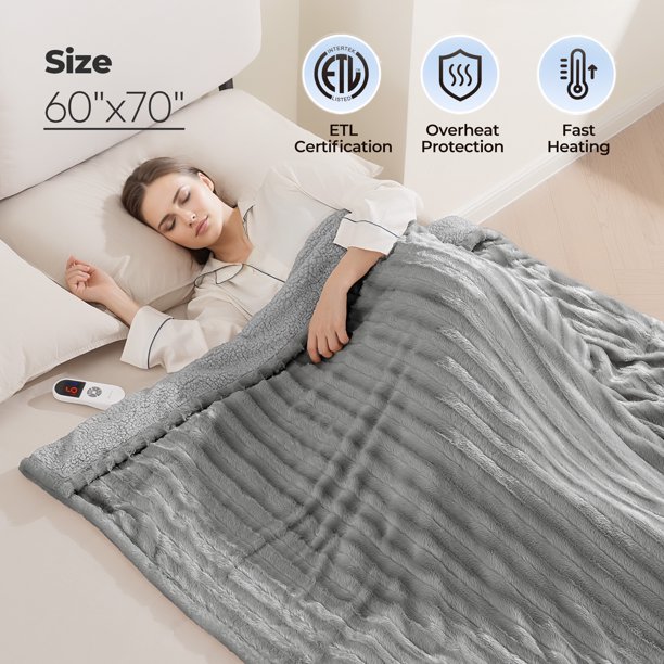 MARNUR Electric Throw Blanket Extra Large Size, 60 MARNUR Electric Throw Blanket Extra Large Size, 60