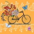 thumbnail image 2 of Art Licensing Studio 20x20 White Modern Wood Framed Museum Art Print Titled - Flower Market Bicycle, 2 of 4