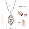thumbnail image 2 of Cremation Jewelry for Ashes - Lotus Flower Ashes Pendant Necklace with Mini Keepsake Urn Memorial Women's Lockets Ash Jewelry, 2 of 2