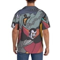 thumbnail image 3 of Lsque Scooby-Doo print Men's Cuban Collar Short Sleeve Shirt Summer Beachwear Casual Button Down Fashionable Vacation Leisure Shirt-4X-Large, 3 of 7