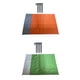 thumbnail image 1 of 2 colchonetas plegables de playa de 79" x 55" para senderismo, picnic y camping naranja verde, 1 of 9