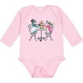 thumbnail image 3 of Inktastic Colorful French Poodles With Tea Boys or Girls Long Sleeve Baby Bodysuit, 3 of 5