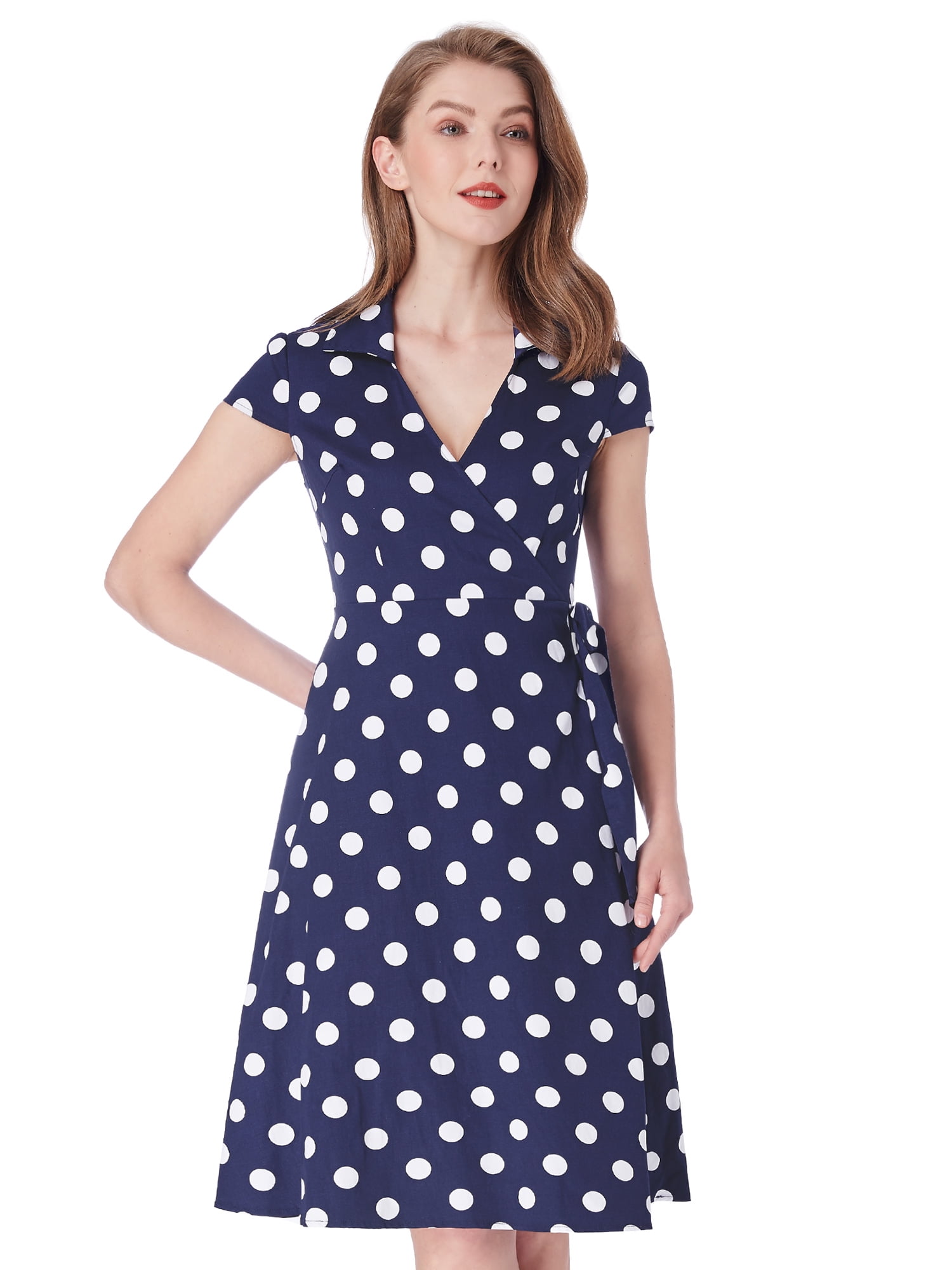 wedding guest dresses polka dot