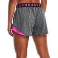 thumbnail image 3 of Under Armour Women's Play Up 3.0 3\&q; Shorts (Black/Rebel Pink, XS), 3 of 3
