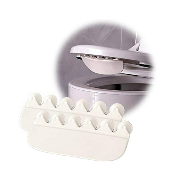 Trianu 2 Pcs Urine Deflector for Toilet Seat Prevents Kids and Adult from Peeing Splash, White