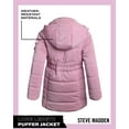 thumbnail image 6 of Steve Madden Girls Puffer Jacket - Insulated Long Length Parka Quilted Winter Jacket for Girls (Size: 4-16), 6 of 7