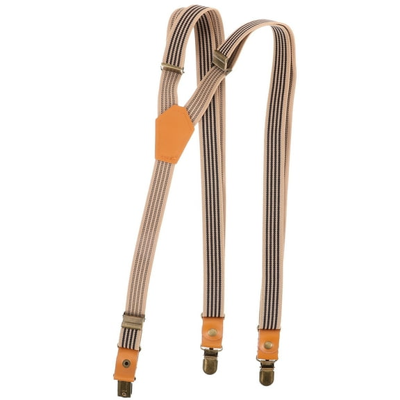 WRITWAA Heavy Duty Men’s Suspenders with Elastic Straps, Adjustable Clips for Suits, Work, Formal and Casual Wear