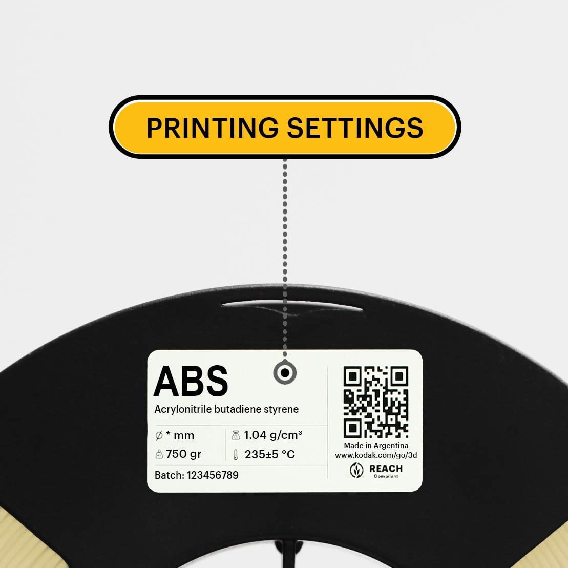 Kodak 3D printing ABS Filament 2.85 mm (Blue)